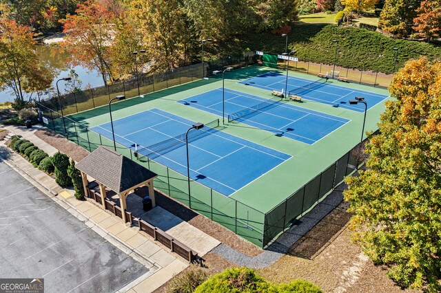 view of sport court