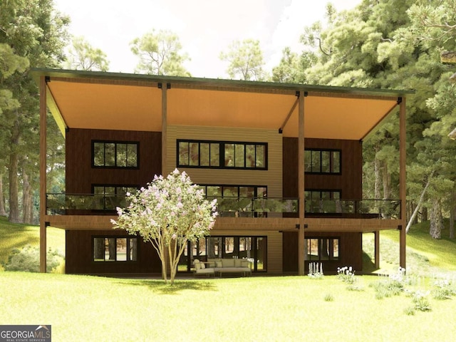 1713 Old Northcutt Rd Tr B, Unit Tr B, Ellijay, GA 30540 - rear view of house with a yard