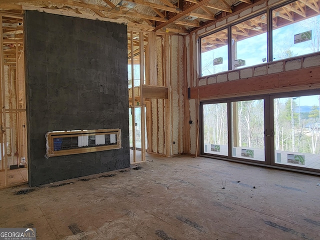 1713 Old Northcutt Rd Tr B, Unit Tr B, Ellijay, GA 30540 - unfurnished living room featuring a high ceiling