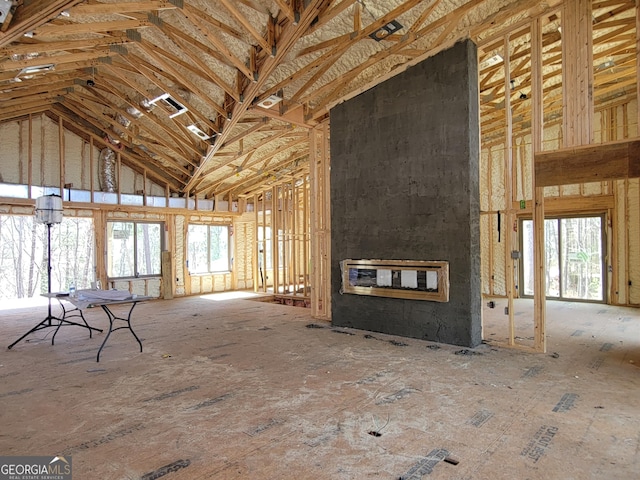 1713 Old Northcutt Rd Tr B, Unit Tr B, Ellijay, GA 30540 - unfurnished living room featuring a high ceiling