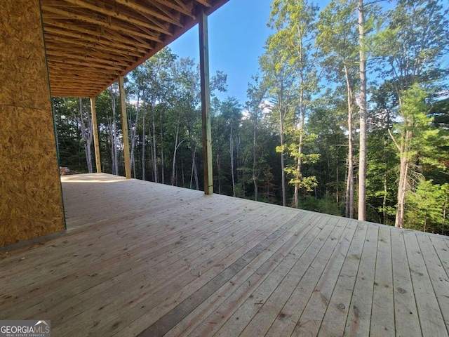 1713 Old Northcutt Rd Tr B, Unit Tr B, Ellijay, GA 30540 - wooden terrace featuring a forest view