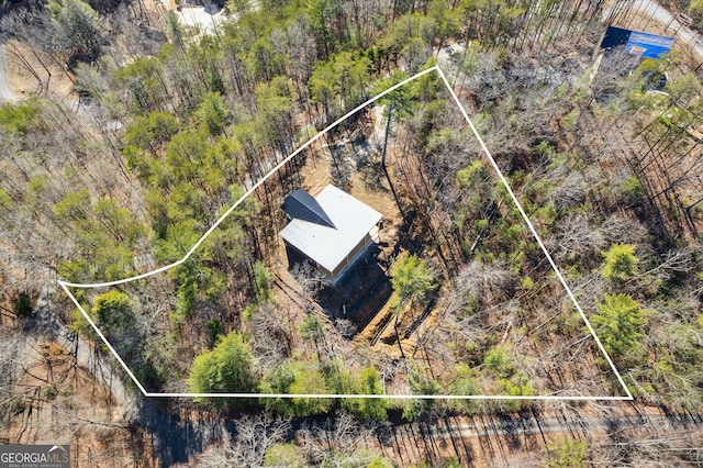 1713 Old Northcutt Rd Tr B, Unit Tr B, Ellijay, GA 30540 - aerial view of property and surrounding area with property parcel outlined