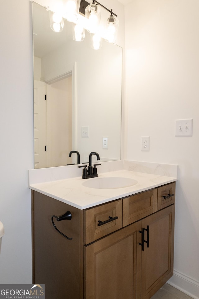 bathroom with vanity