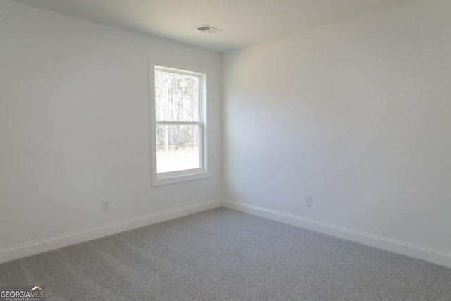 view of carpeted empty room