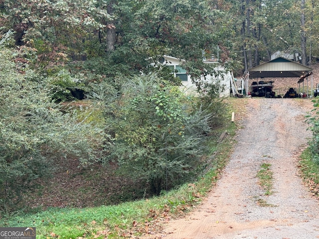 view of road