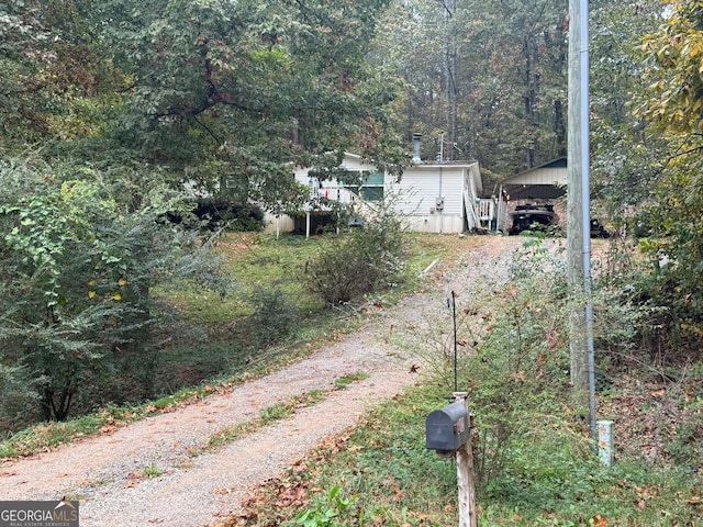 view of road