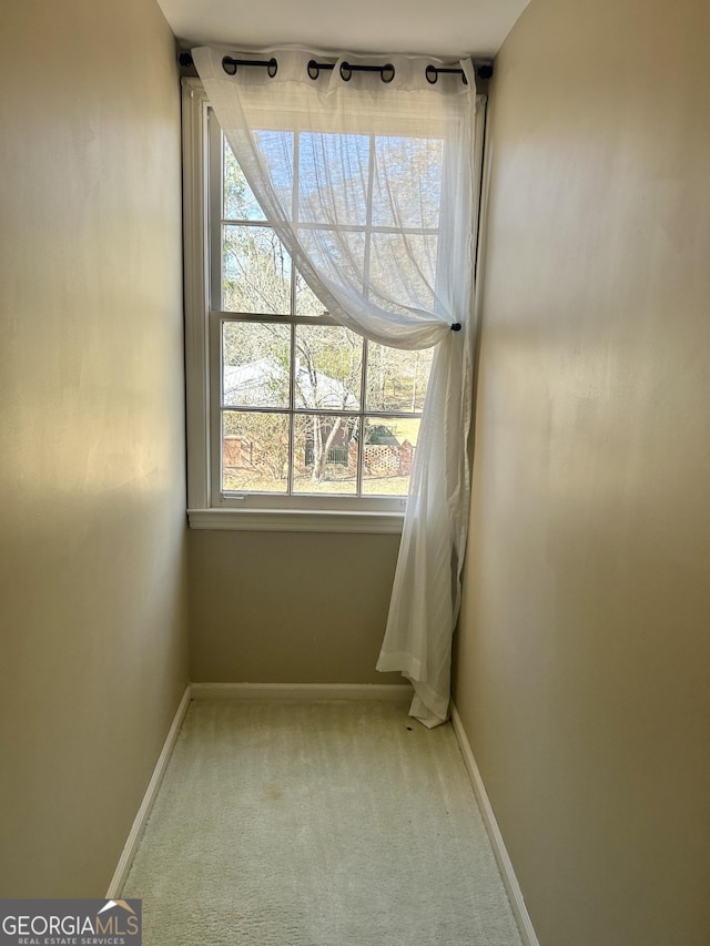 view of carpeted empty room