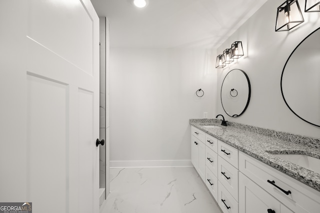 bathroom featuring vanity