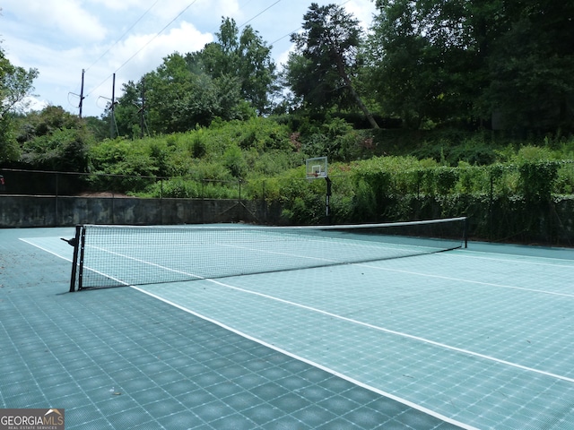 view of sport court