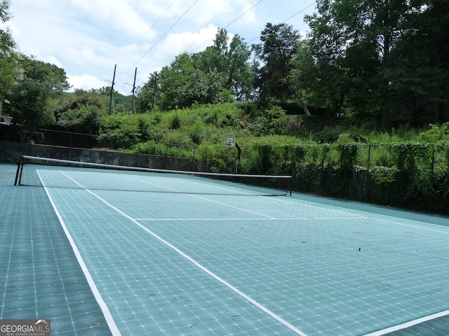 view of tennis court