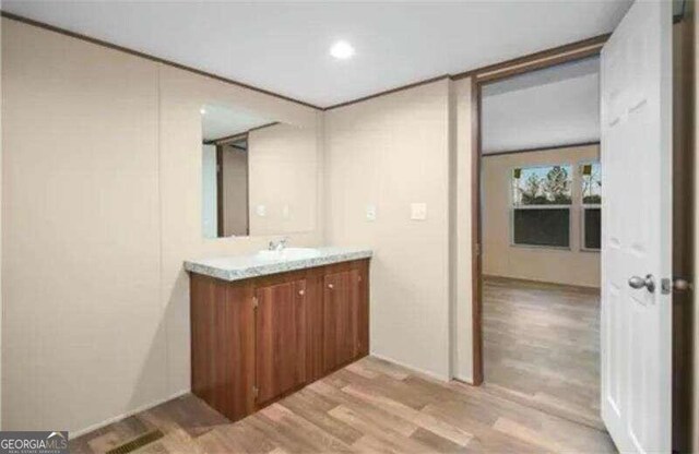 0 Ruby Ridge Dr, Talking Rock, GA 30175 - bathroom with recessed lighting, wood finished floors, and vanity
