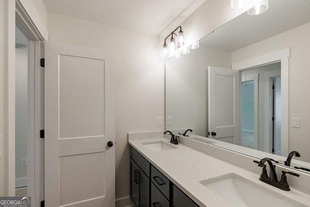 bathroom with vanity