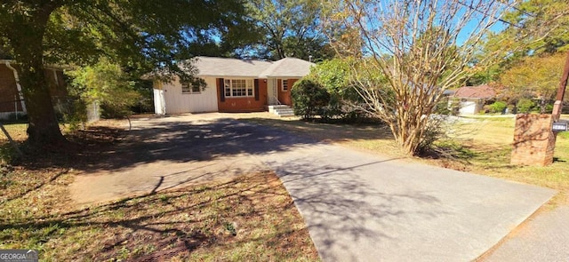 view of ranch-style house