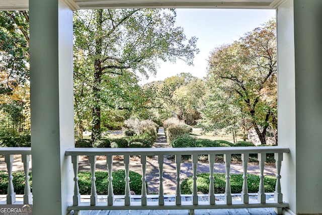 view of balcony