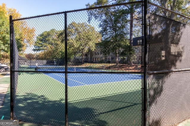 view of tennis court