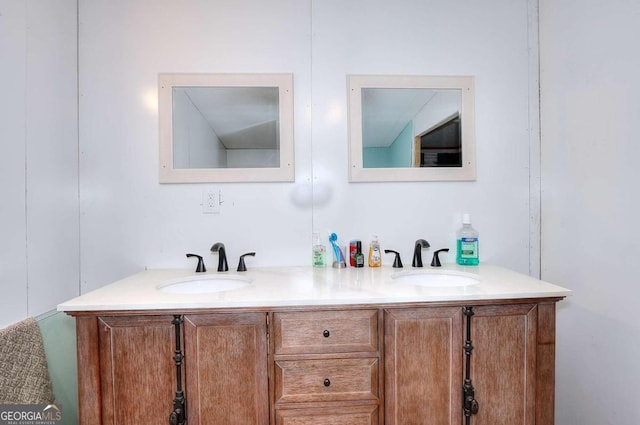 bathroom with vanity