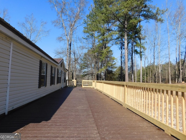 view of wooden terrace