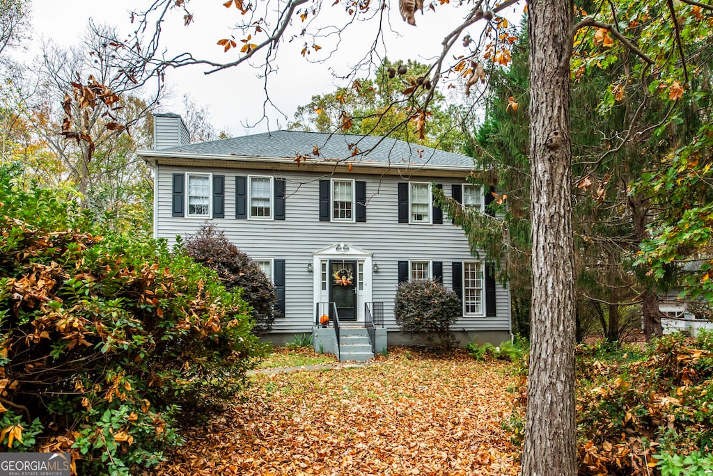 view of colonial house