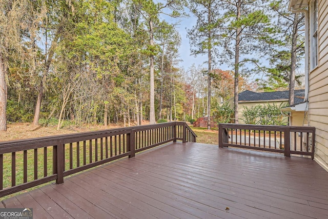 2582 Fairview Ln, Jonesboro, GA 30236 - view of wooden deck