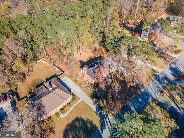 2582 Fairview Ln, Jonesboro, GA 30236 - drone / aerial view with a forest view