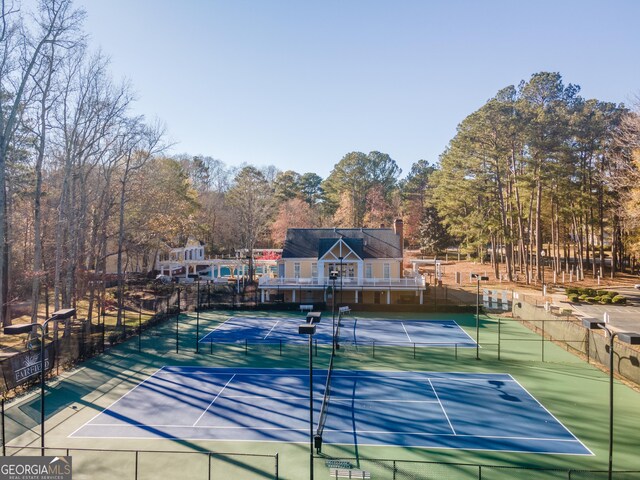 2582 Fairview Ln, Jonesboro, GA 30236 - view of sport court with fence