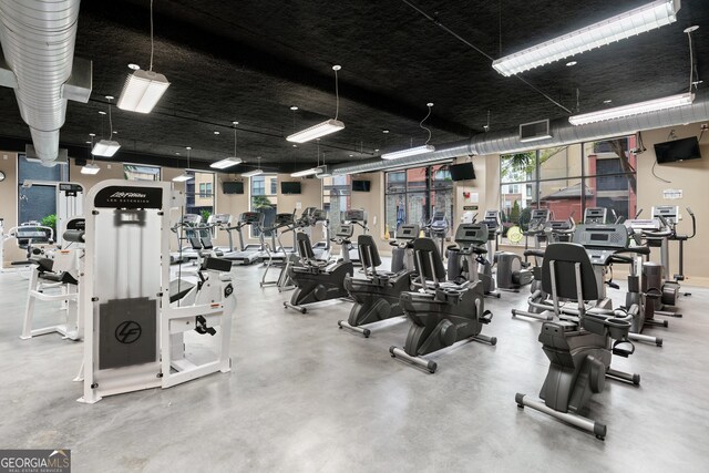 view of exercise room