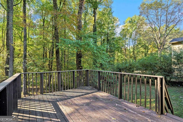 3881 Nations Dr, Douglasville, GA 30135 - view of wooden deck