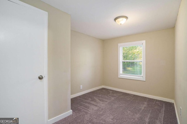 view of carpeted empty room