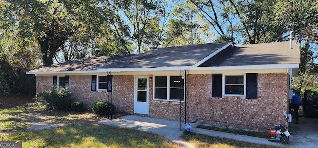 view of ranch-style home