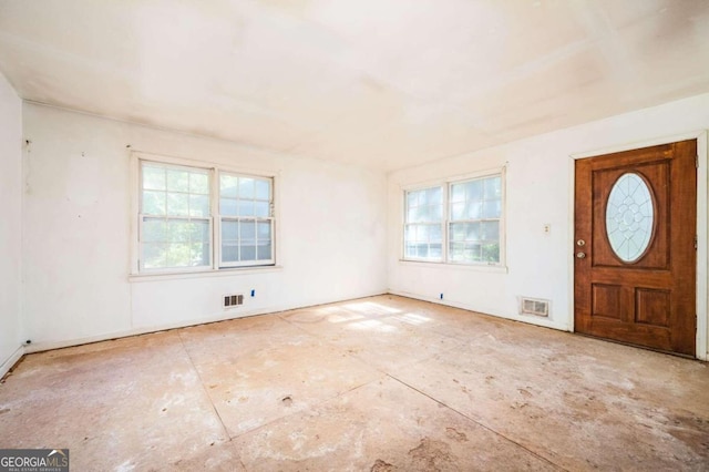 entryway with plenty of natural light