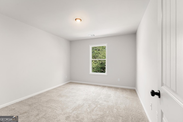 empty room with light carpet