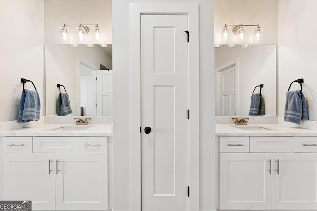 bathroom featuring vanity