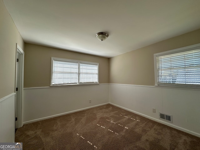 view of carpeted empty room