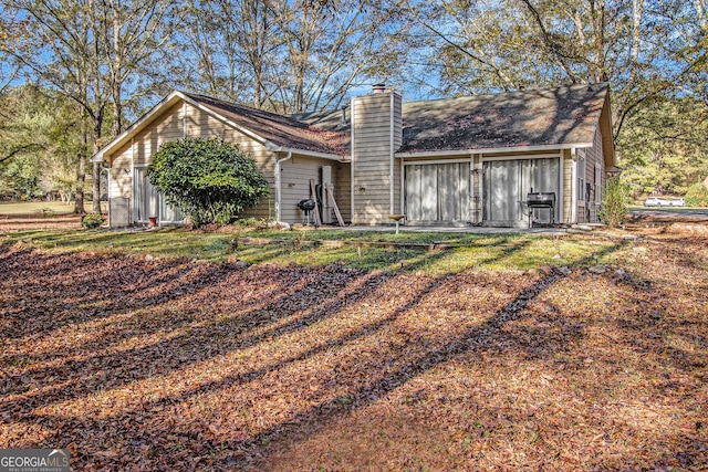 view of back of property