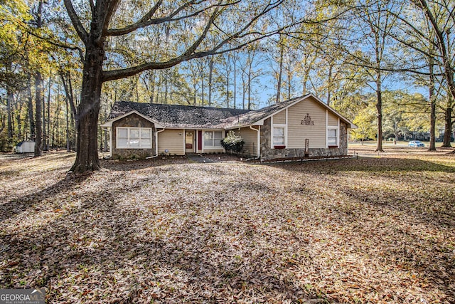 view of ranch-style house