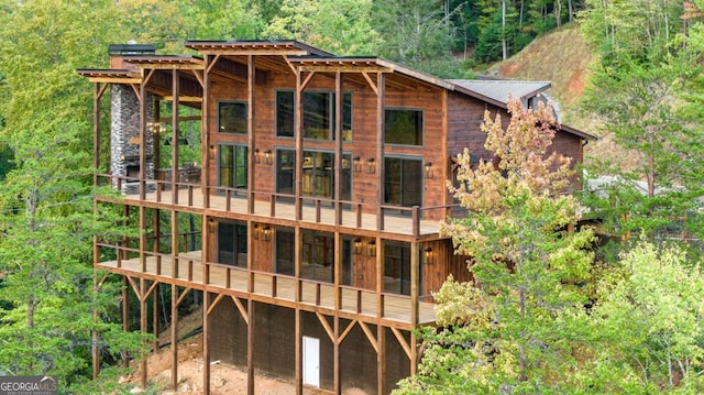 view of rear view of house