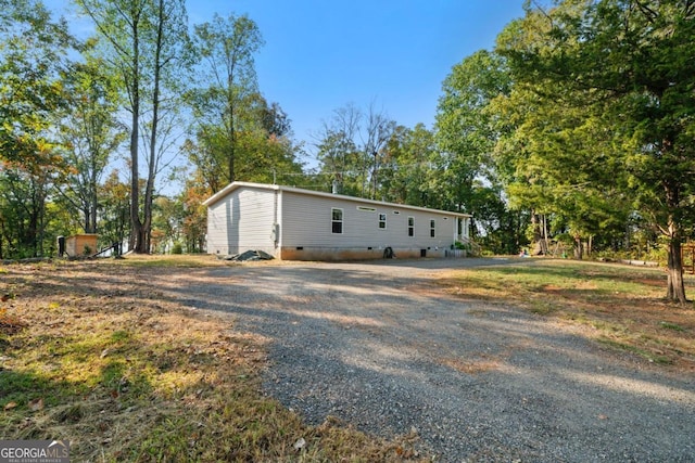 view of side of property