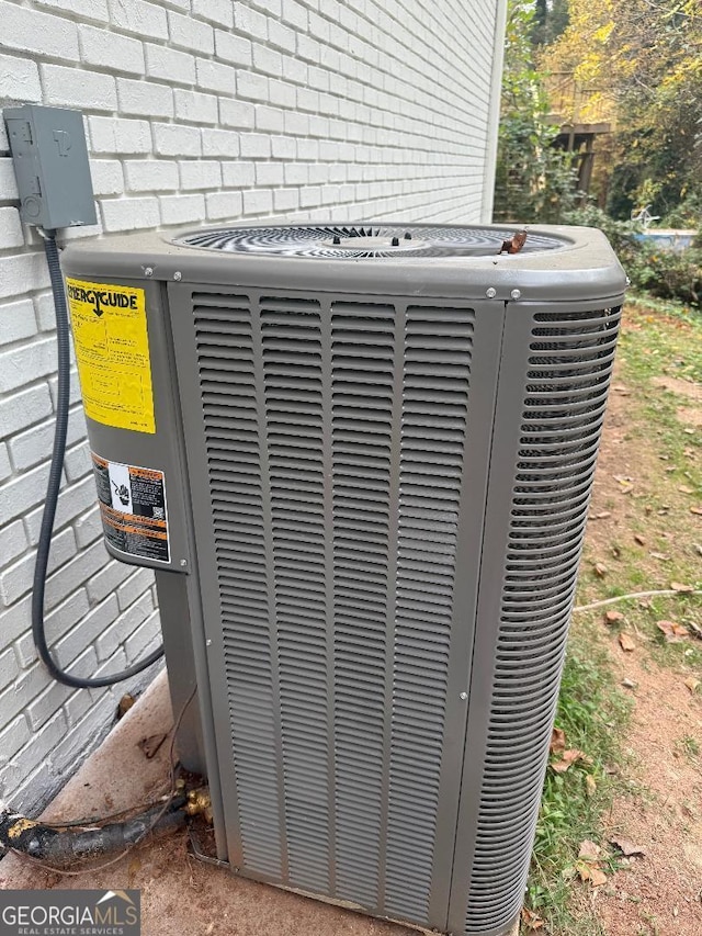 exterior details with central AC unit