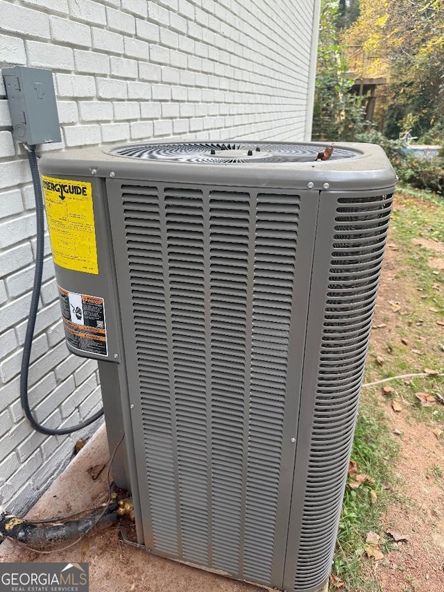 exterior details with cooling unit