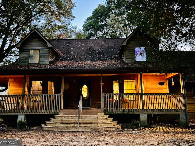 view of front facade with a porch