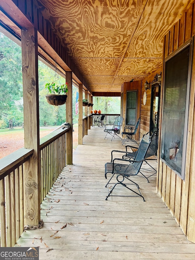 view of wooden terrace