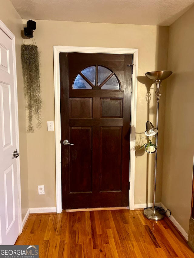 entrance foyer featuring hardwood / wood-style flooring