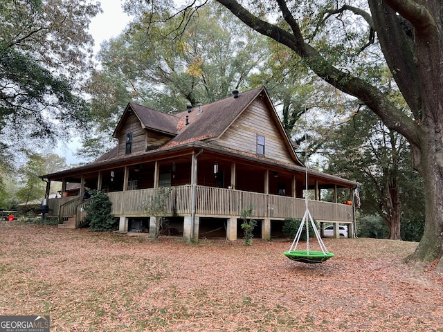 view of side of property