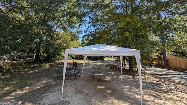 1870 Bethlea Ave, Macon, GA 31204 - view of yard with a carport and a gazebo