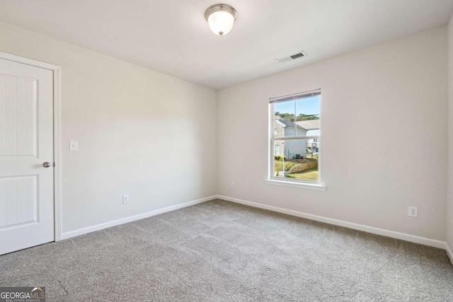 view of carpeted empty room