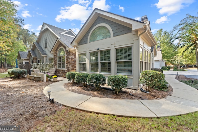 view of rear view of property