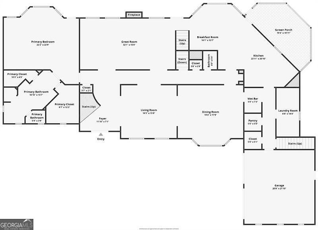 456 N Saint Marys Ln, Marietta, GA 30064 - floor plan / room layout