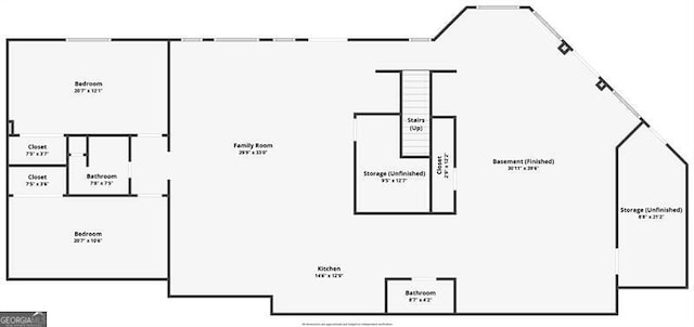 456 N Saint Marys Ln, Marietta, GA 30064 - floor plan / room layout