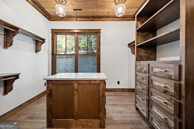 walk in closet featuring light wood-type flooring