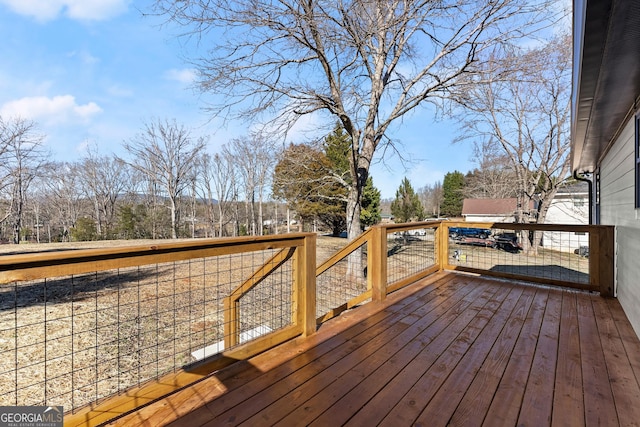 view of wooden terrace